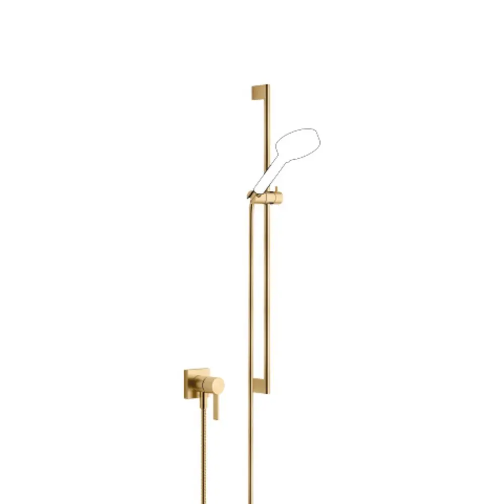 DORNBRACHT UP-Einhandbatterie mit integriertem Brauseanschluss SERIENSPEZIFISCH 36013970 Messing gebürstet (23kt Gold), 36013970-28 Galeriebild 1